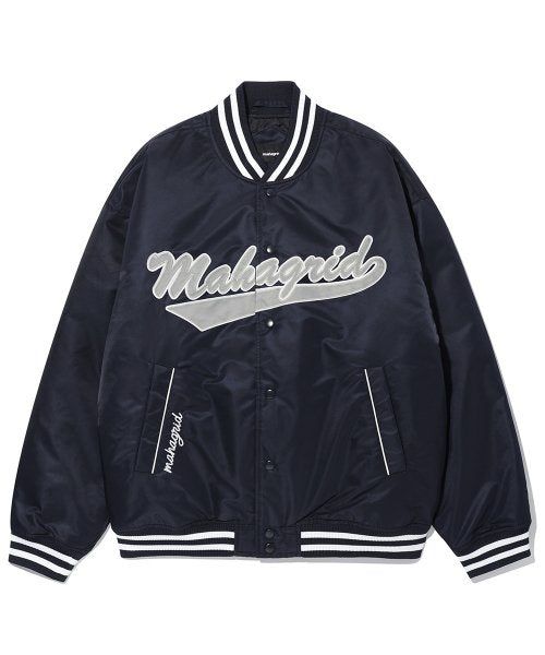 mahagrid (マハグリッド)    BASEBALL STADIUM JACKET NAVY(MG2CWMB904A)