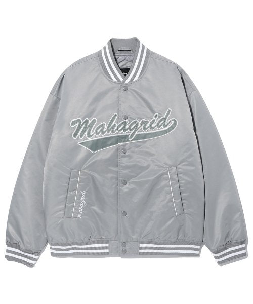 mahagrid (マハグリッド)    BASEBALL STADIUM JACKET GREY(MG2CWMB904A)