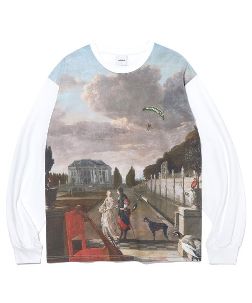 mahagrid (マハグリッド)    NEWSTALGIA LS TEE WHITE(MG2CFMT567A)