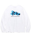 mahagrid (マハグリッド)    MGD BLOCK LS TEE WHITE(MG2CFMT571A)