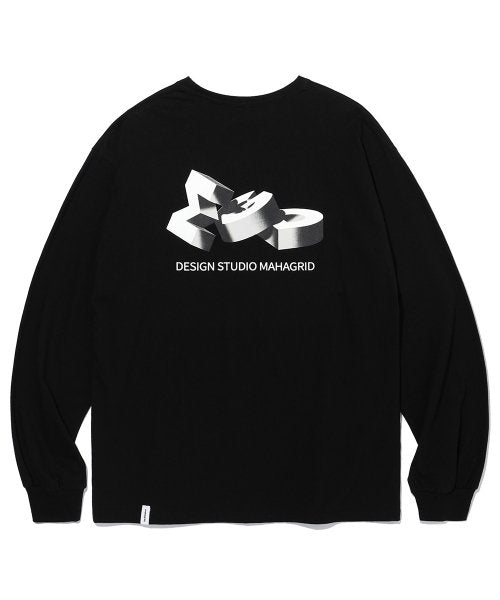 mahagrid (マハグリッド)    MGD BLOCK LS TEE BLACK(MG2CFMT571A)