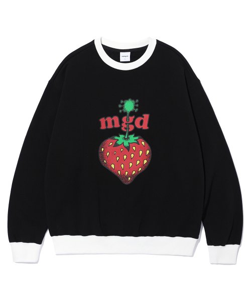 mahagrid (マハグリッド)    MGD STRAWBERRY SWEATSHIRT BLACK(MG2CFMM452A)