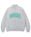 mahagrid (マハグリッド)    FULL ZIP MOCK NECK SWEATSHIRT GREY(MG2CFMM480A)