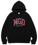 mahagrid (マハグリッド)    CHECK MGD COLLEGE HOODIE BLACK(MG2CFMM417A)
