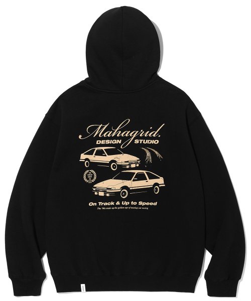mahagrid (マハグリッド)    TOURING CAR HOODIE BLACK(MG2CFMM420A)