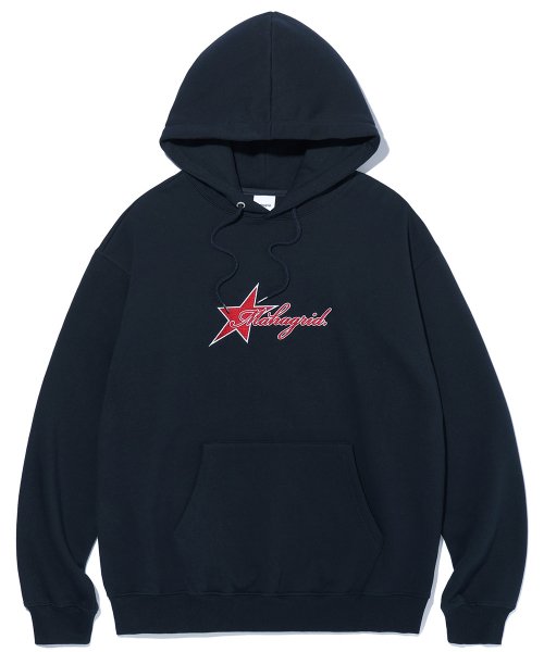 mahagrid (マハグリッド)    STAR LOGO HOODIE NAVY(MG2CFMM409A)