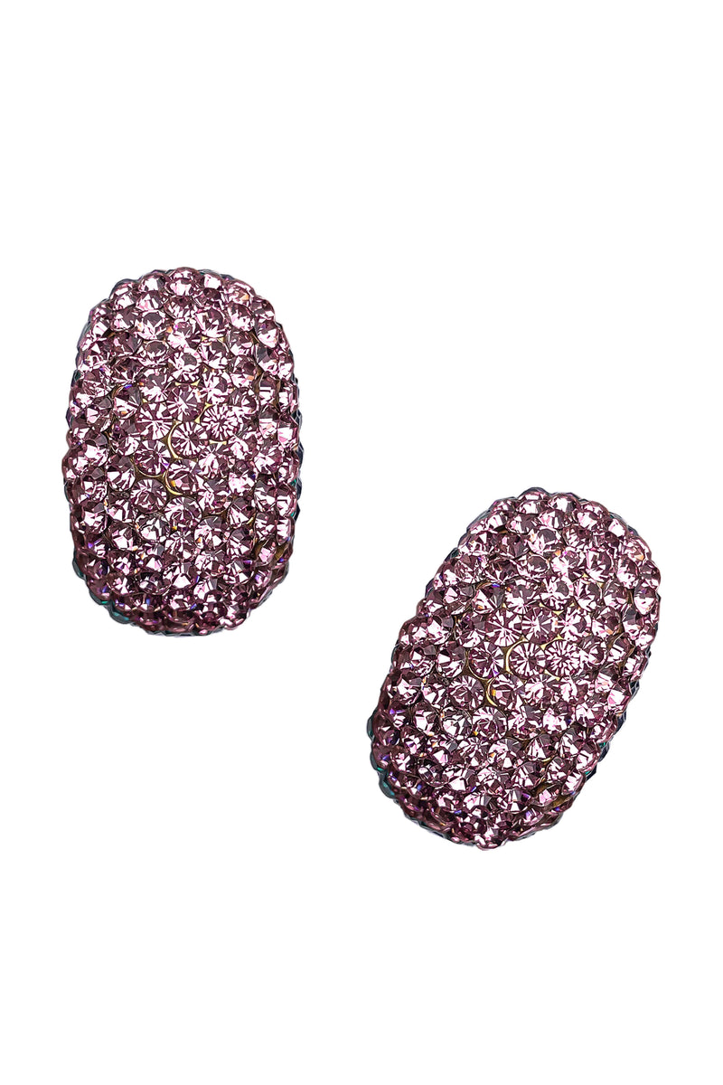 BLACKPURPLE (ブラックパープル) [BLACKLABEL] Alley Retro Cubic Earrings_PURE ROSE PINK