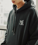 ROMANTIC CROWN(ロマンティック クラウン)   RECENT LOGO HOODIE_CHARCOAL
