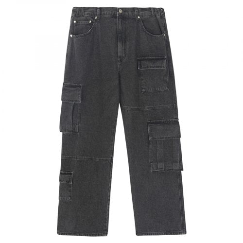 オーワイ(OY) MULTI CARGO POCKET PANTS-BLACK