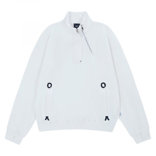 オーワイ(OY) DOUBLE ZIPPER POLA ANORAK MTM-WHITE