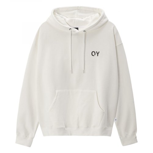 オーワイ(OY) HOLOGRAM FLOWER HOODIE-WHITE