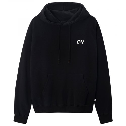 オーワイ(OY) HOLOGRAM FLOWER HOODIE-BLACK