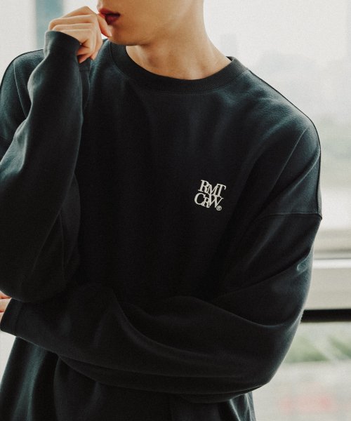 ROMANTIC CROWN(ロマンティック クラウン)   RECENT LOGO LONG SLEEVE_CHARCOAL