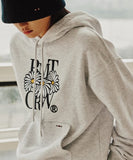 ROMANTIC CROWN(ロマンティック クラウン)   OXEYE DAISY HOODIE_LIGHT GREY