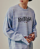 ROMANTIC CROWN(ロマンティック クラウン)   BUTTON SLEEVE KNIT TOP_MELANGE SKY BLUE