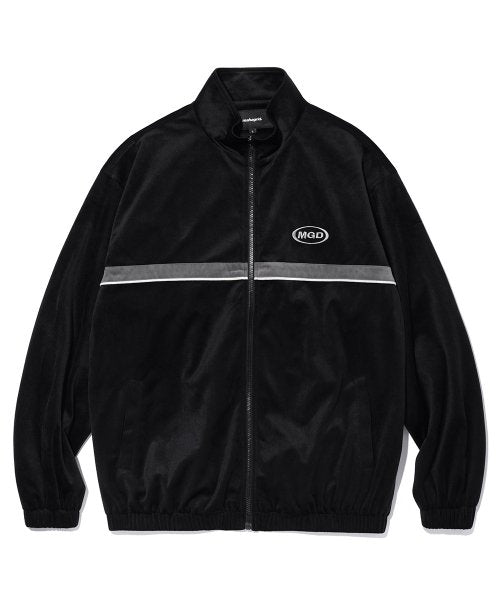 mahagrid (マハグリッド)     VELOUR TRACK JACKET BLACK(MG2CFMB940A)