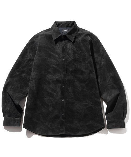 マスノウン(MASSNOUN)     DARK CLOUD OVERSIZED SHIRTS MFTST002-BK
