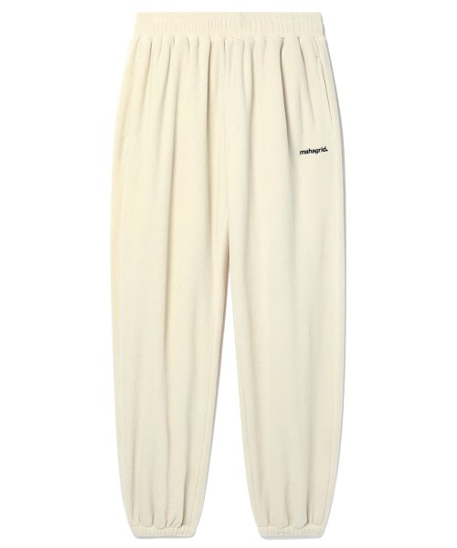 mahagrid (マハグリッド)     MICRO FLEECE PANT IVORY(MG2CFMPA10A)