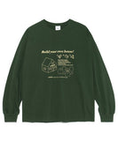 mahagrid (マハグリッド)     PAPER HOUSE LS TEE GREEN(MG2CFMT558A)