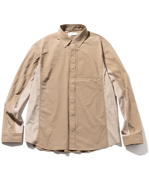 マスノウン(MASSNOUN)     EC POCKET SHIRTS MFTST001-BG