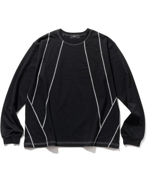 マスノウン(MASSNOUN)     INCISON CHAIN LONG SLEEVE MFTLS001-BK