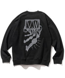 マスノウン(MASSNOUN)     DWMU OVERSIZED SWEAT SHIRTS MFTCR002-BK