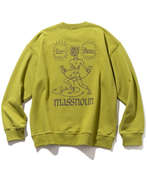 マスノウン(MASSNOUN)     INVINCIBLE OVERSIZED SWEAT SHIRTS MFTCR001-AC