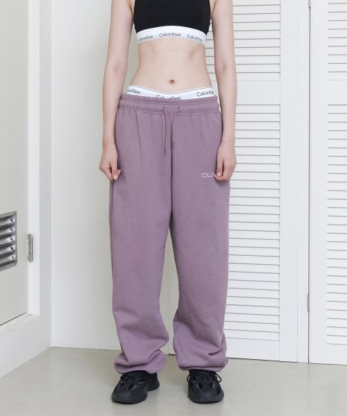 curetty (キュリティー)   C LOGO DOME WIDE SWEATPANTS_LIGHT VIOLET