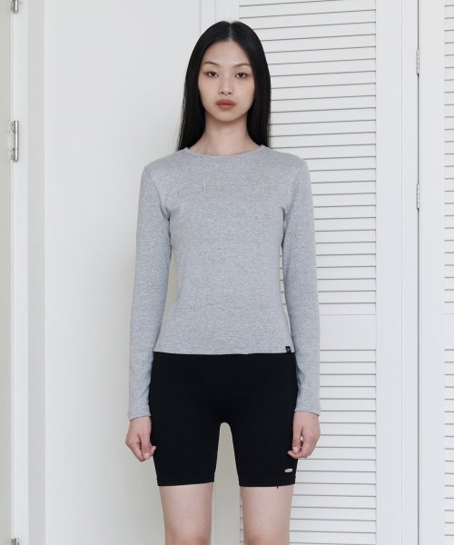 curetty (キュリティー)   C LOGO CONVEX LONG SLEEVE T-SHIRT_GREY