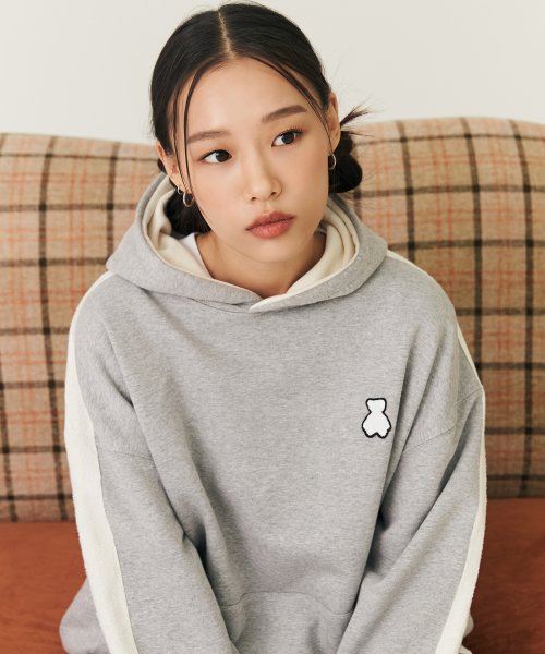 AQO_studiospace(アコスタジオスペース)      BEAR TRACK HOODIE GREY