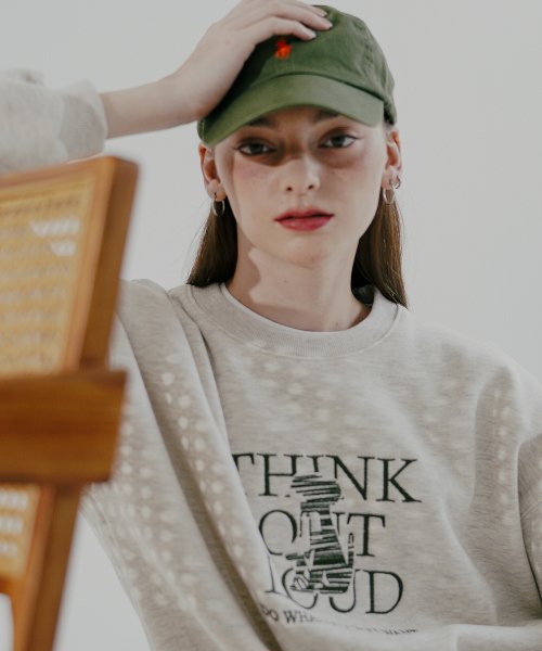 ダブルユーブイプロジェクト(WV PROJECT)  Outloud Man to Man Oatmeal MJMT7613