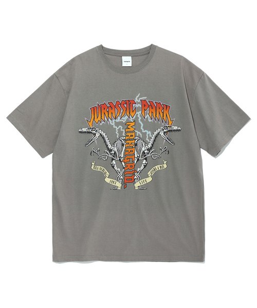 mahagrid (マハグリッド)     DINO BAND TEE GREY(MG2CFMT500D)