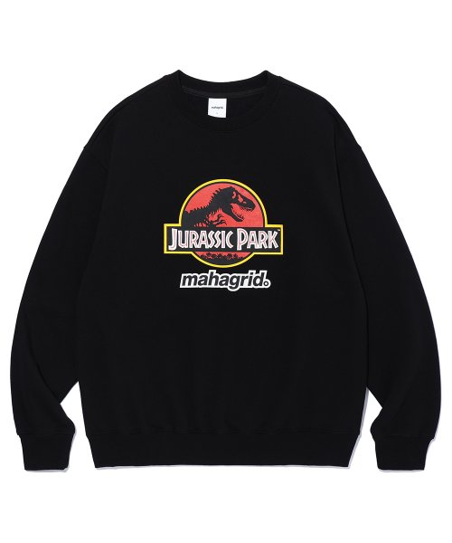 mahagrid (マハグリッド)     JURASSIC COLABORATION LOGO SWEATSHIRT BLACK(MG2CFMM441D)