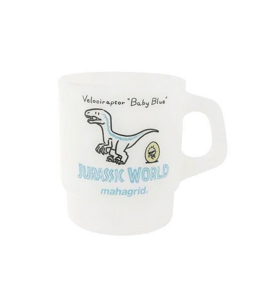 mahagrid (マハグリッド)     VELPCIRAPTOR BABY BLUE MILK GLASS CUP WHITE(MG2CFMAB62D)
