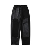 アジョバイアジョ(AJOBYAJO)             Twofold Vegan Leather Pants [BLACK]