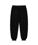 アジョバイアジョ(AJOBYAJO)             Twisted Cable Knit Pants [BLACK]