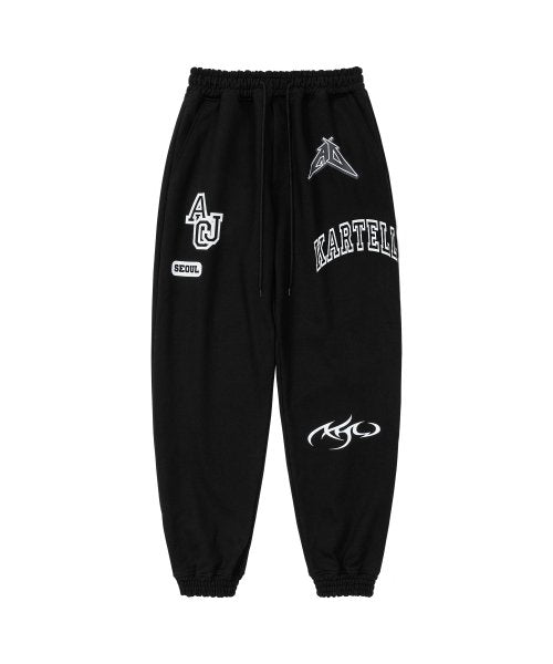 アジョバイアジョ(AJOBYAJO)             Total Logo Sweat Pants [BLACK]
