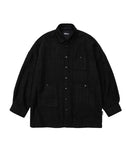 アジョバイアジョ(AJOBYAJO)             Tweed Oversized Shirt [BLACK]