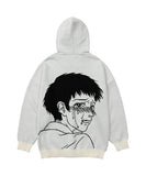 アジョバイアジョ(AJOBYAJO)             Crying Boy Cotton Knit Hoodie [IVORY]