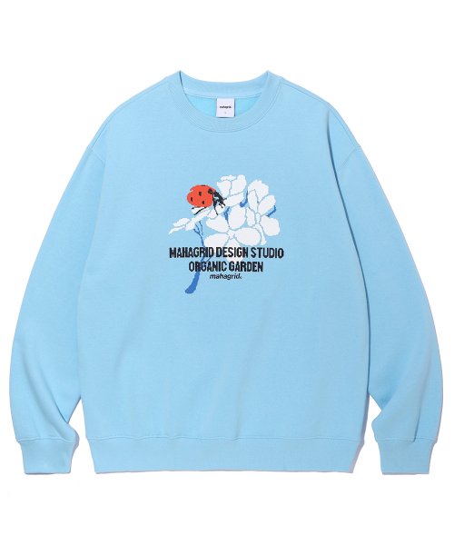 mahagrid (マハグリッド)     LADYBUG SWEATSHIRT BLUE(MG2CFMM454A)