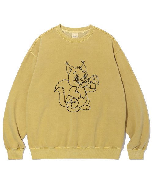 mahagrid (マハグリッド)     MAGIC SWEATSHIRT YELLOW(MG2CFMM457A)