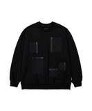 アジョバイアジョ(AJOBYAJO)             Purposeful Pockets Oversized Sweatshirt [BLACK]