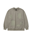 アジョバイアジョ(AJOBYAJO)             Purposeful Pockets Oversized Sweatshirt [WARM GREY]