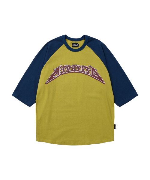 アジョバイアジョ(AJOBYAJO)             AJOLICA Oversized Raglan T-Shirt [MUSTARD]