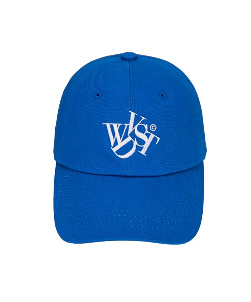 ワンダービジター(WONDER VISITOR)     22 Logo twill Ball-cap [Blue]