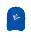 ワンダービジター(WONDER VISITOR)     22 Logo twill Ball-cap [Blue]