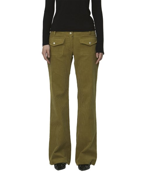 curetty (キュリティー)   C CORDUROY BOOTCUT PANTS_OLIVE