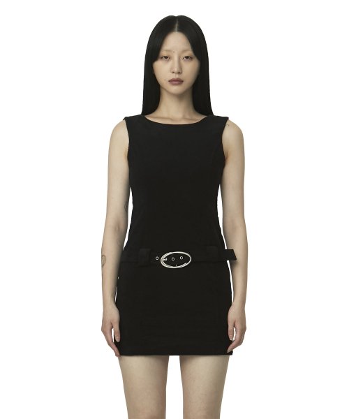 curetty (キュリティー)   C 90S BELTED DRESS_BLACK
