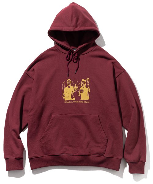 マスノウン(MASSNOUN)     SERIAL KILLER OVERSIZED HOODIE MFTHD002-WN