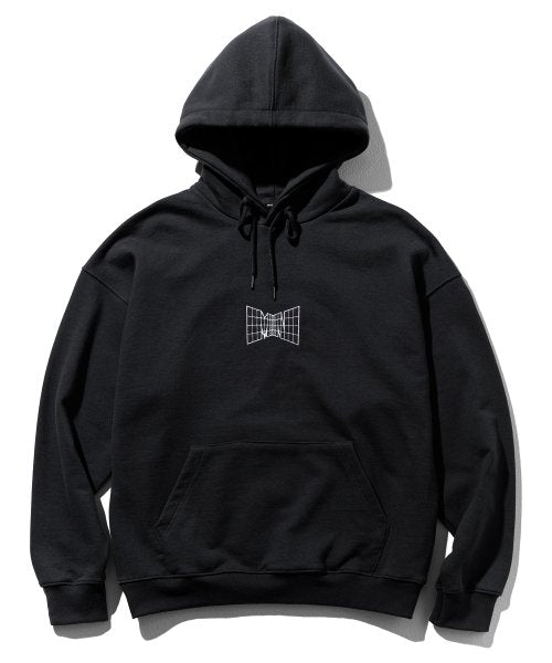 マスノウン(MASSNOUN)     MN WIREFRAME OVERSIZED HOODIE MFTHD003-BK